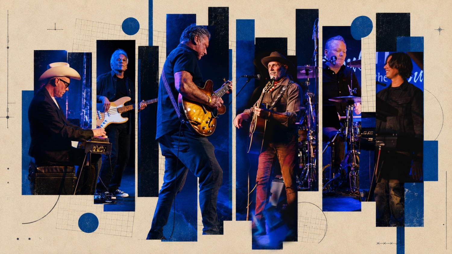 Yukon Judd and the City Slickers on stage — collage