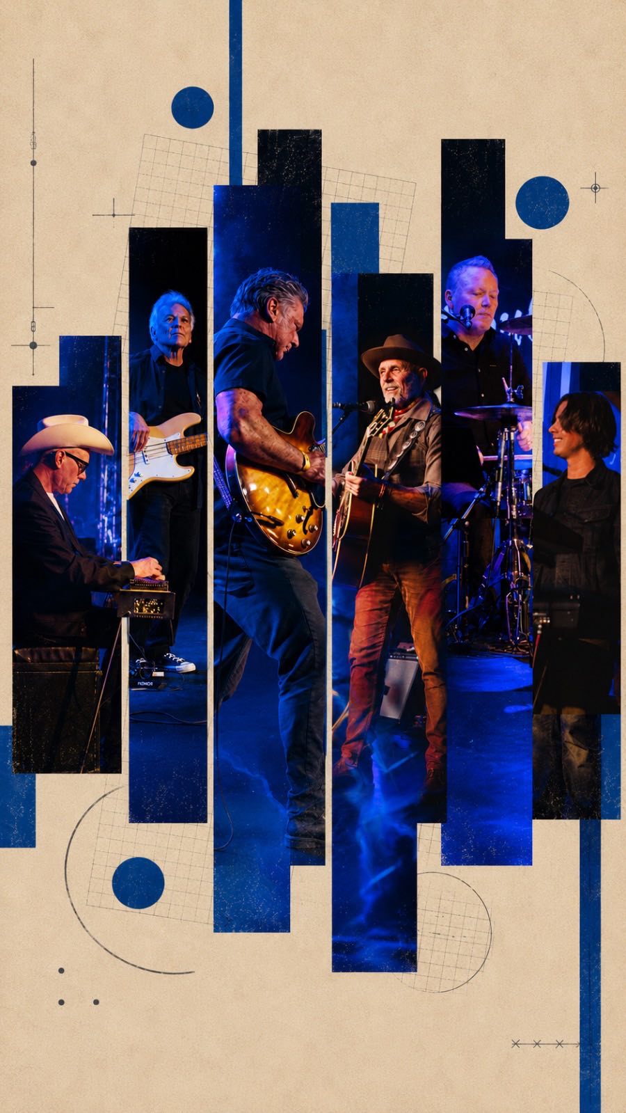 Yukon Judd and the City Slickers on stage — collage