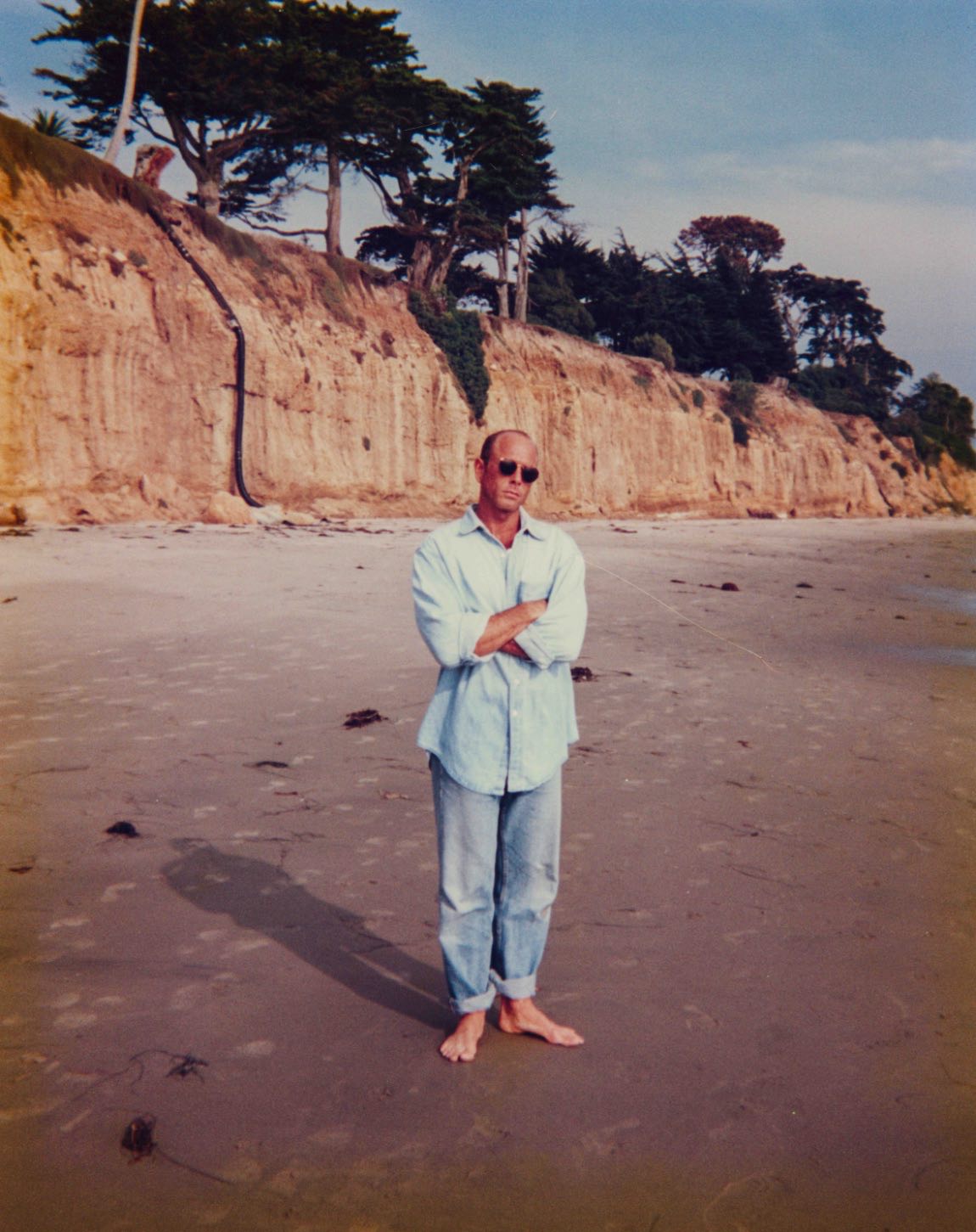 Judd Abrams on the beach below the Malibu bluffs